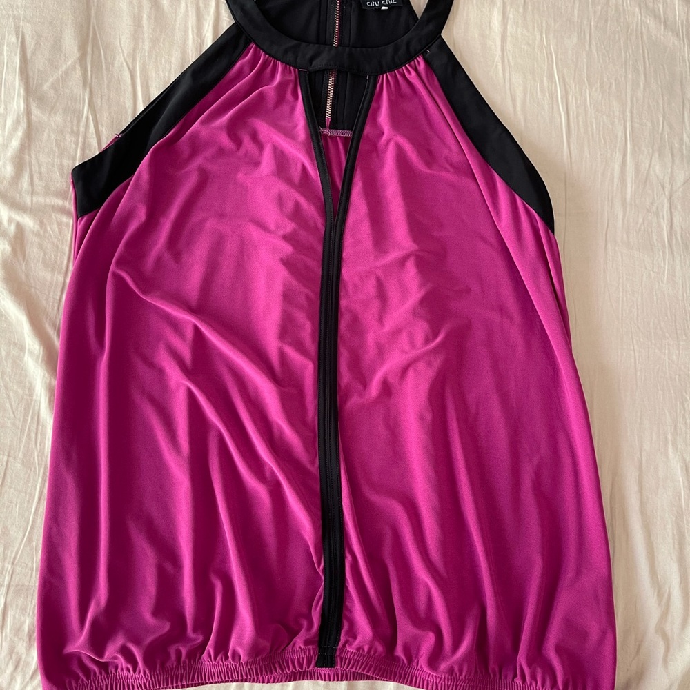 Hot Pink Sleeveless Going Out Top